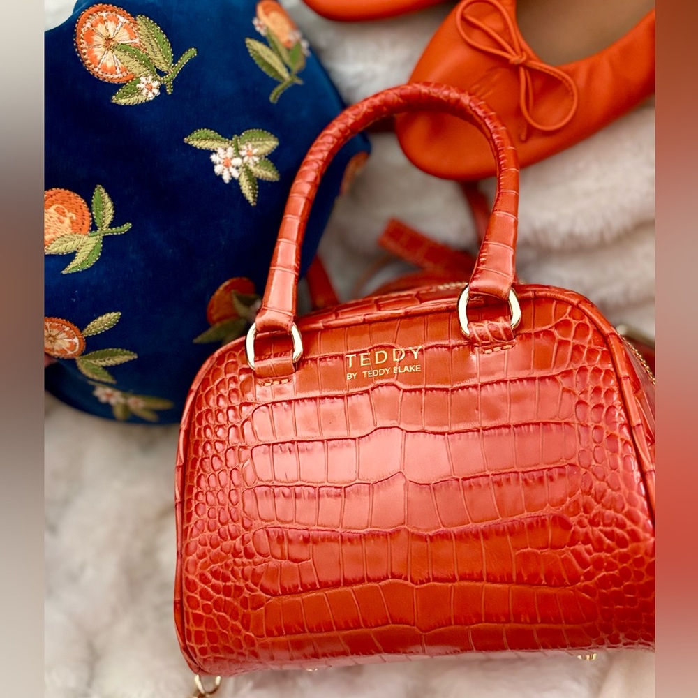 Teddy by Teddy Blake Orange Satchel